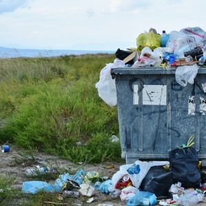 12 propuestas de Alianza Residuo Cero para las elecciones. Imagen de un contenedor en el campo.